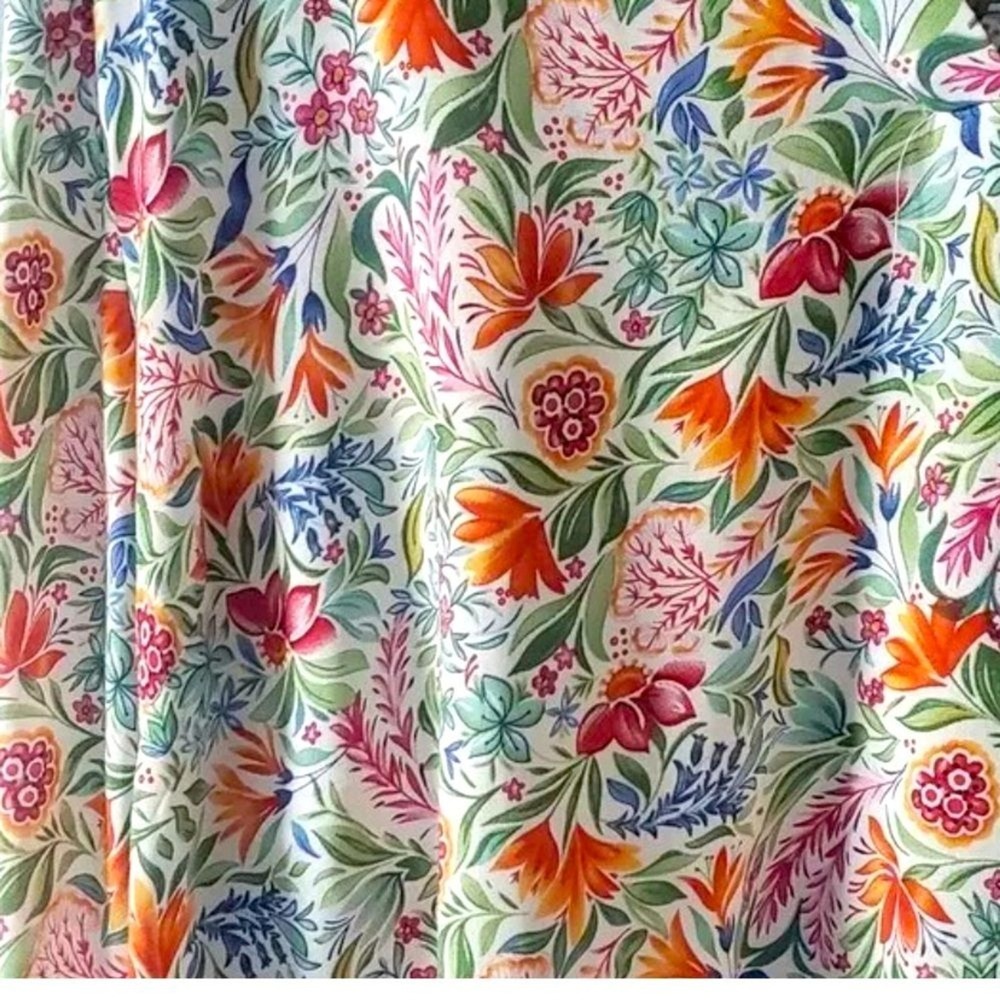 JNY Jones New York Floral Botanical Print Blouse Lightweight Spring Summer Sz 1X - Picture 7 of 8